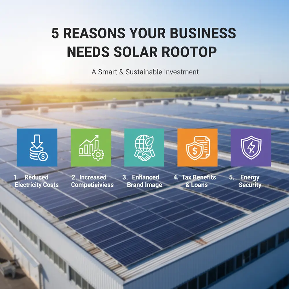 5 reasons why your business should switch to solar rooftop
